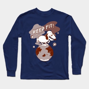 Keep fit (Rustic) Long Sleeve T-Shirt